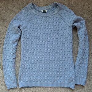 Old Navy Periwinkle Blue Crew Neck Sweater Cable Knit